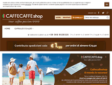 Tablet Screenshot of caffecaffeshop.com
